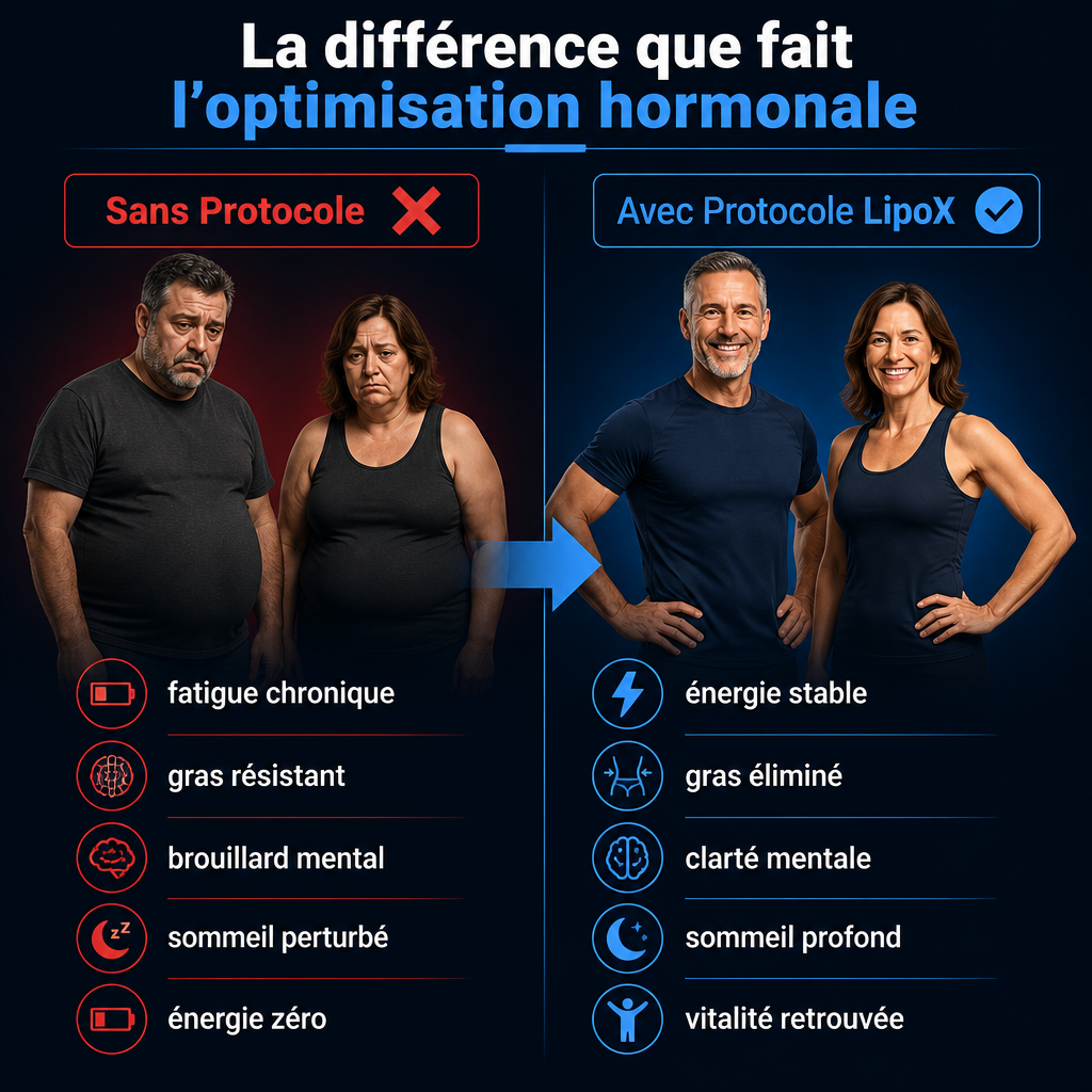 Avant / Après protocole LipoX